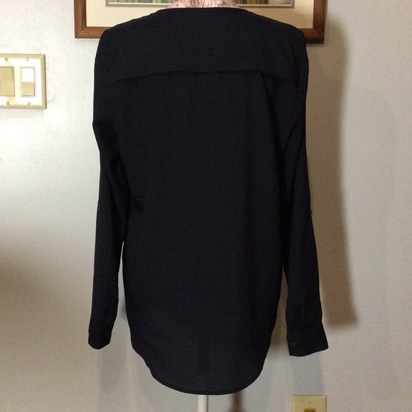 Premise Studio Navy Blue Blouse - Picture 2 of 8